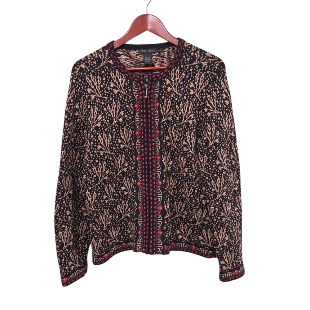 Nomadic Traders Womens Colorful Patterned Zip Up … - image 2